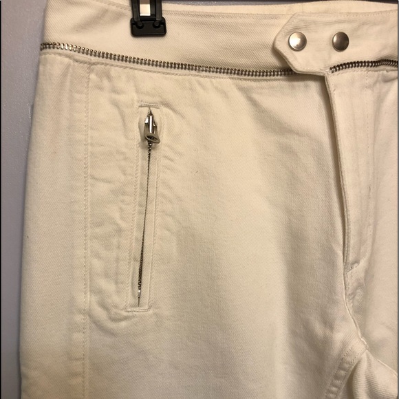 H&M ISABEL MARANT White Mens Moto Jeans - Picture 6 of 13